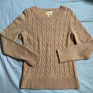 Banana Republic gold Italian wool blend sweater
